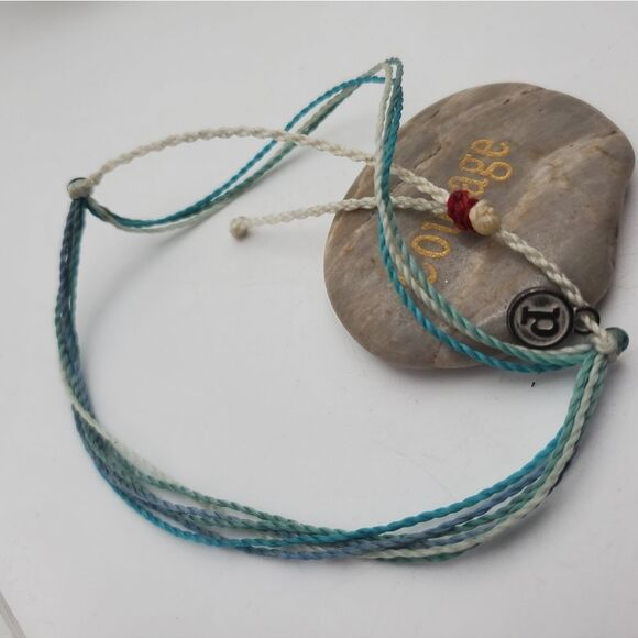 Pura vida Beachy blue twine simplistic bracelet - Picture 1 of 3
